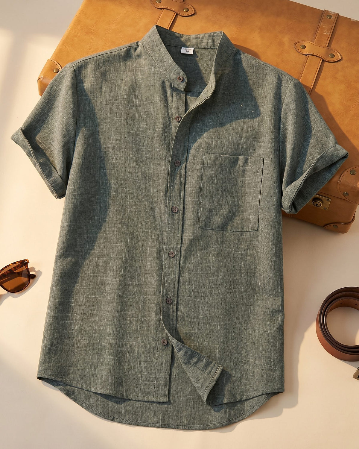 Ignacio Cotton Linen Short-Sleeve Shirt